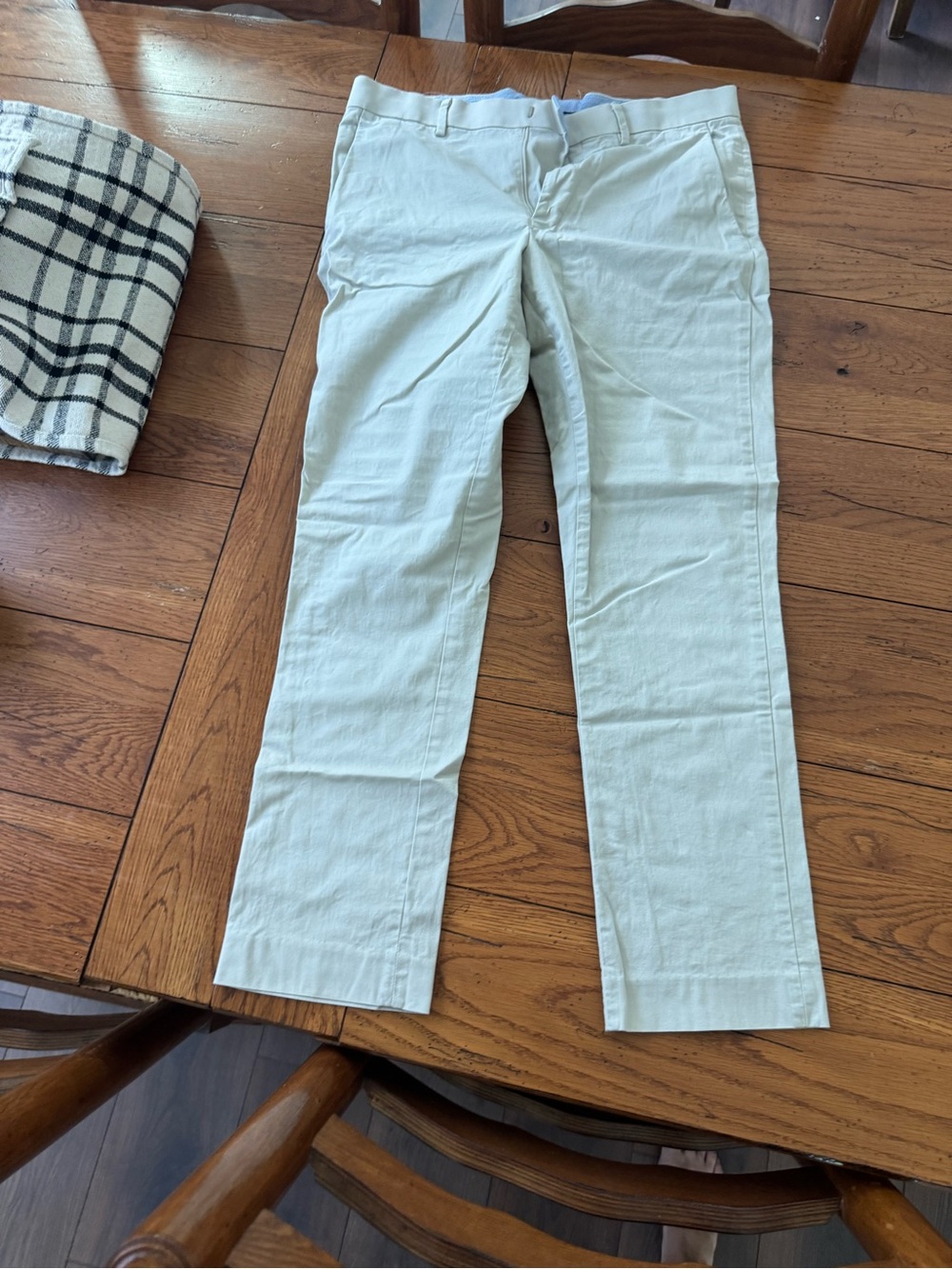 Murano 33/30 Light Tan/Cream Dress Pants